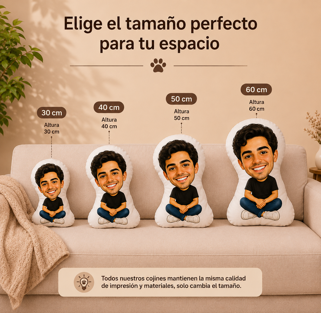 Cojín Cabezón Personalizado