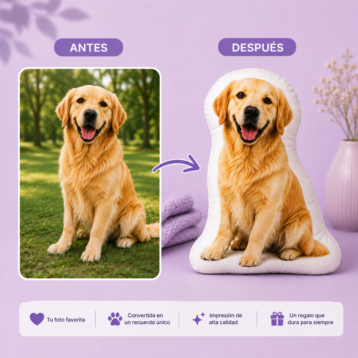 Cojín Mascota Personalizado